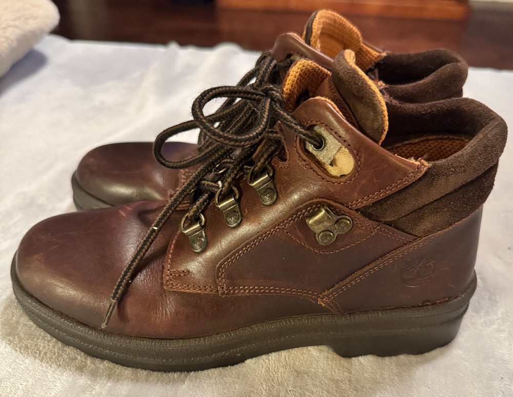 Timberland Women’s Boots Rita Chuka 6M Brown Leather Waterproof Low Ankle